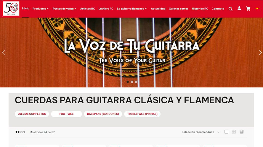 Lazamiento de la nueva página web RC Strings