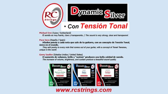 Nueva gama 'Dynamic Silver' de RC Strings